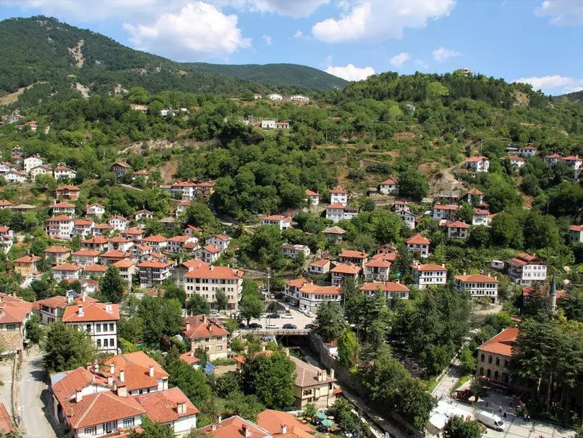 Göynük havadan yerleşim yerleri görünümü