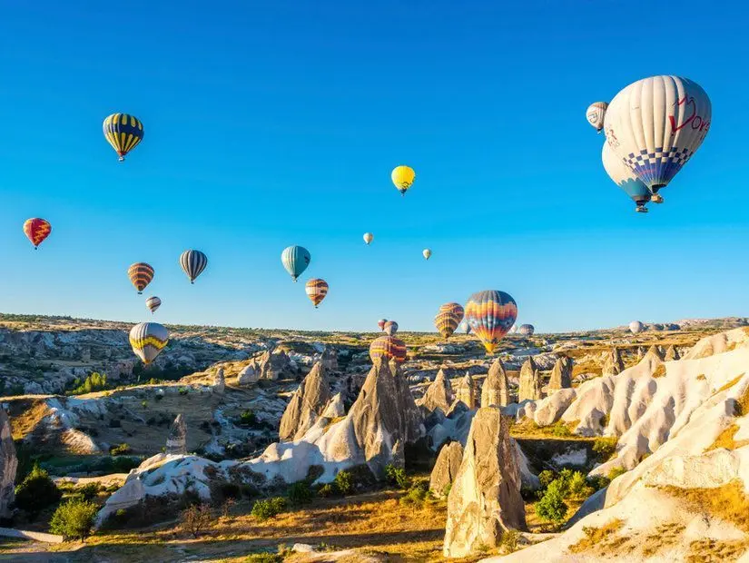 kapadokya balon turu görünümü
