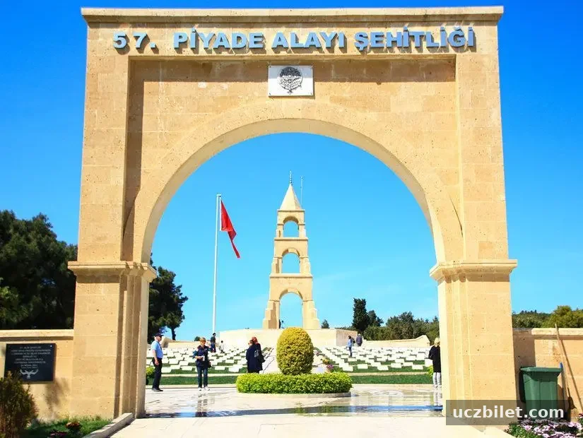 57. Piyade Alayı Şehitliği girişi