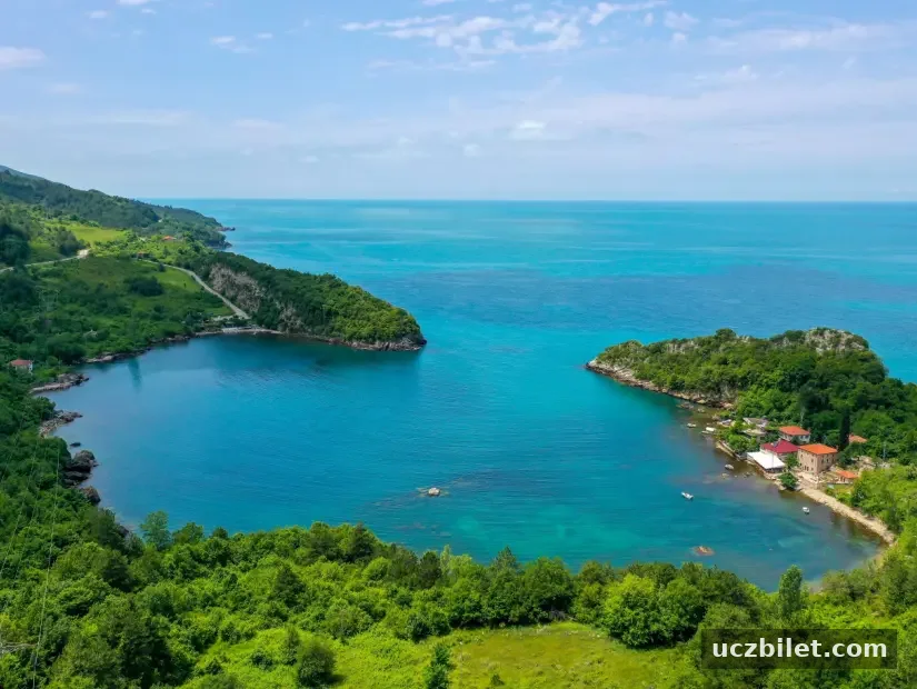 Amasra Gideros Koyu havadan görünümü
