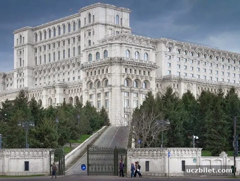 Bükreş, Romanya. Romanya'nın başkentindeki Parlamento binası