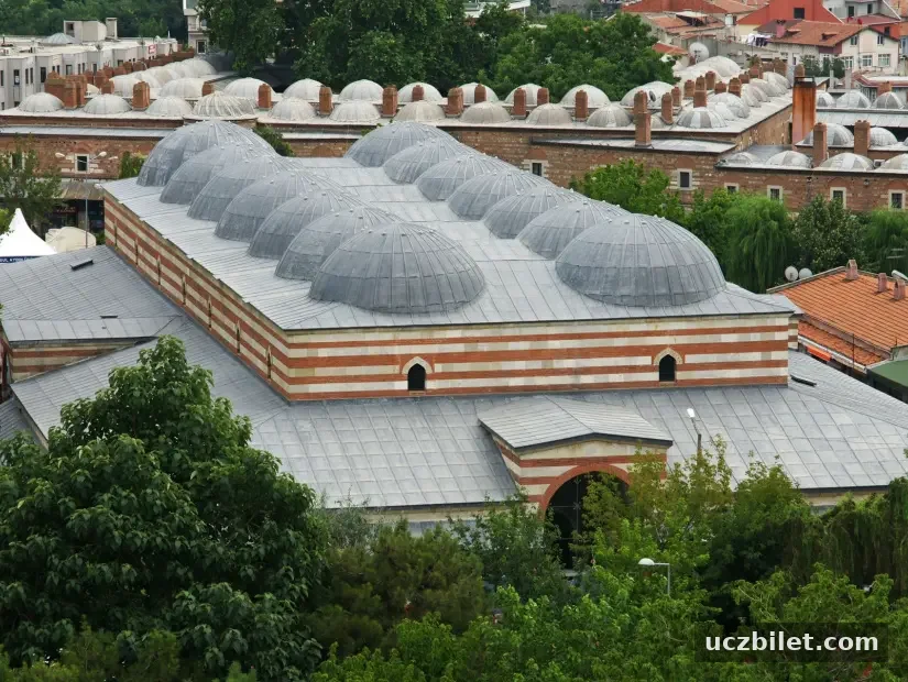 edirne bedesten çarşısı yukarıdan bakış dış görünümü