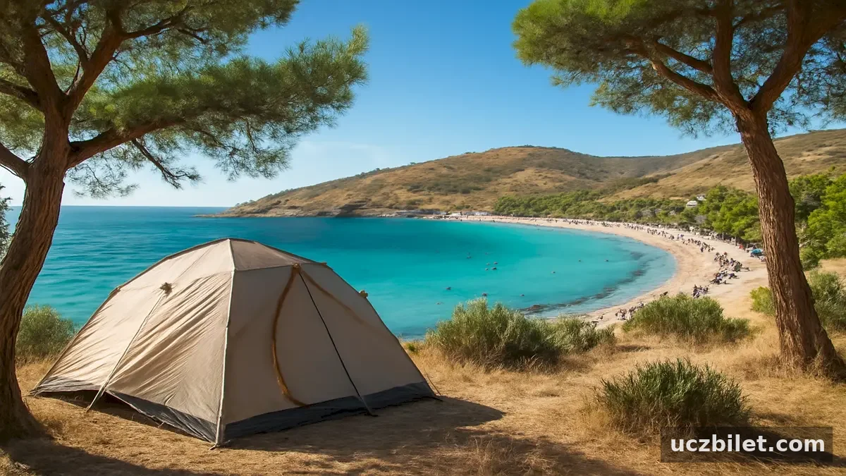 Foça’nın en güzel kamp alanları