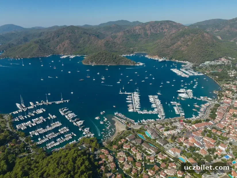 Göcek Marina Drone Fotoğrafı
