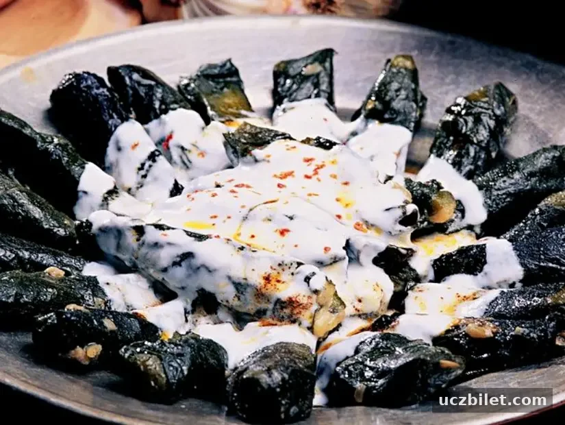 Kaldırık dolması görünümü