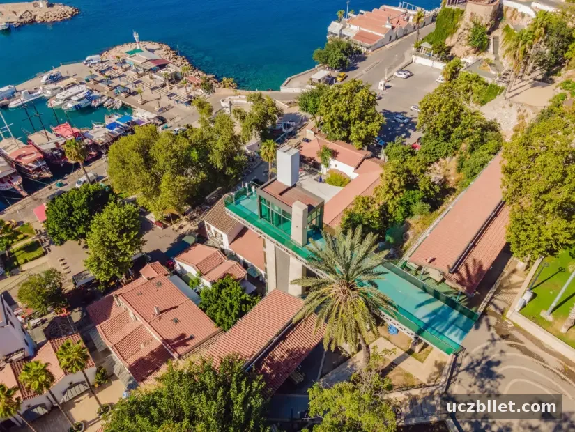 Kaleiçi Panoramik Asansör havadan görünümü