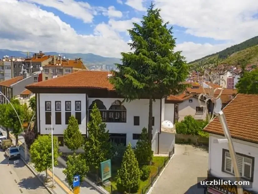 Latifoğlu Konağı Müze Evi havadan dış görünümü