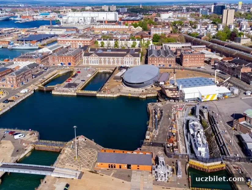 Mary Rose Müzesi - Portsmouth havadan görünümü