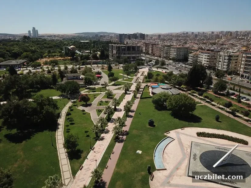 Masal parkı havadan görünümü