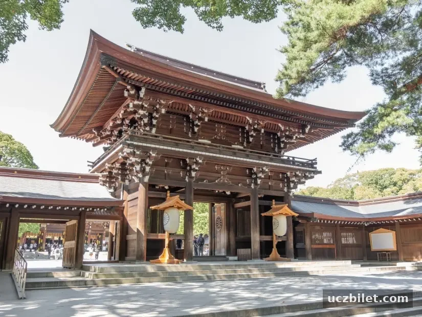 Meiji Jingu Tapınağı görünümü