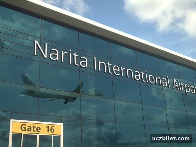 Narita Uluslararası Havalimanı modern pencerelerde yansıyan kalkış yapan uçağın görüntüsü