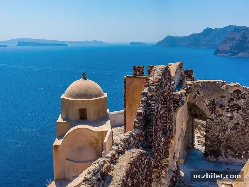 Oia Kalesi görünümü