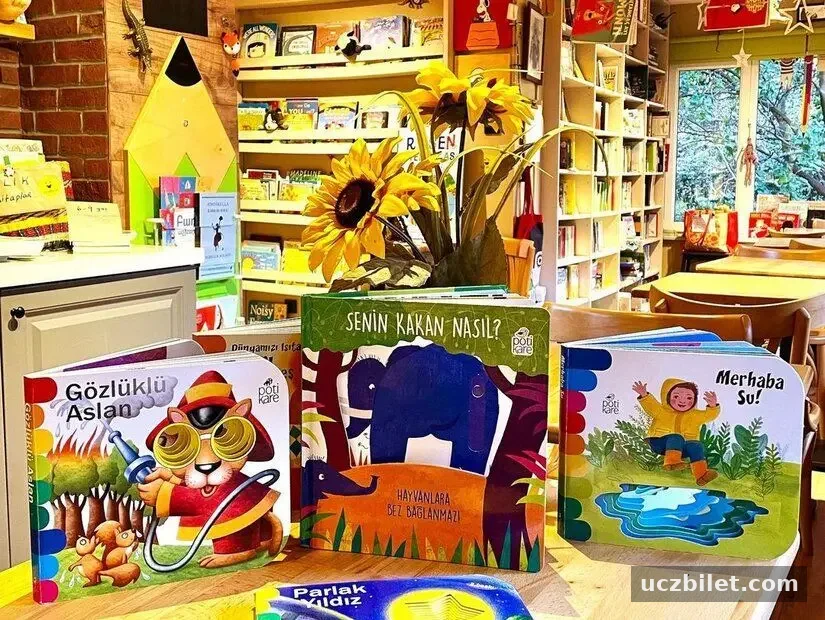 Okutopya Kitap Kulübü ve Okuma Atölyesi iç mekan görünümü