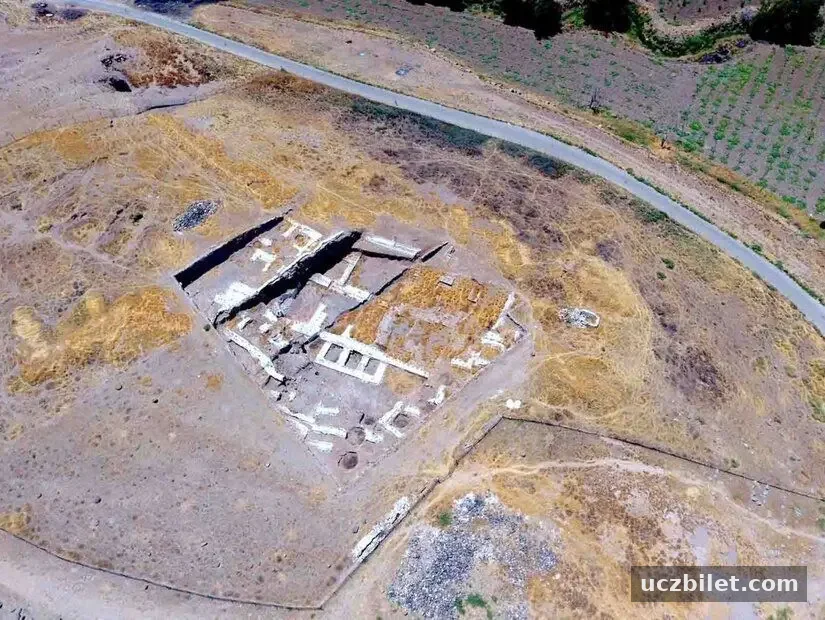 oylum höyük kuş bakışı görünümü