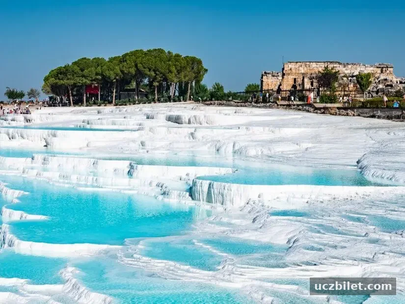 pamukkale travertenler görünümü