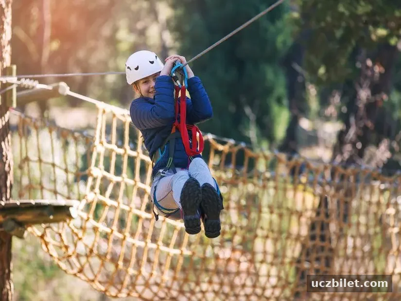 polonezköy macerapark eğlenen çocuk