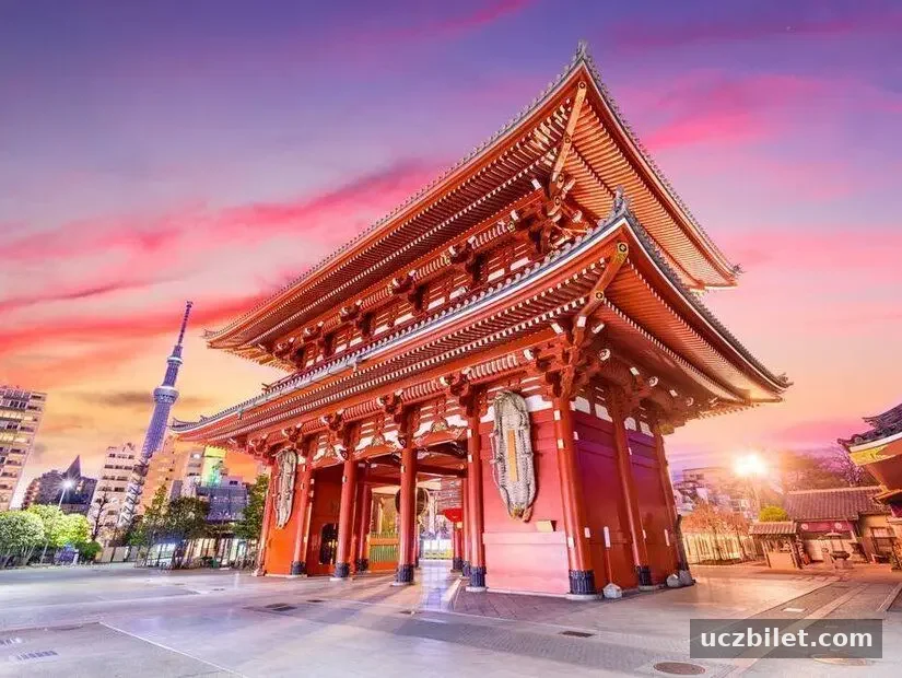 Sensoji Tapınağı görünümü