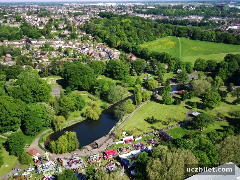 Wardown Park Luton havadan görünümü